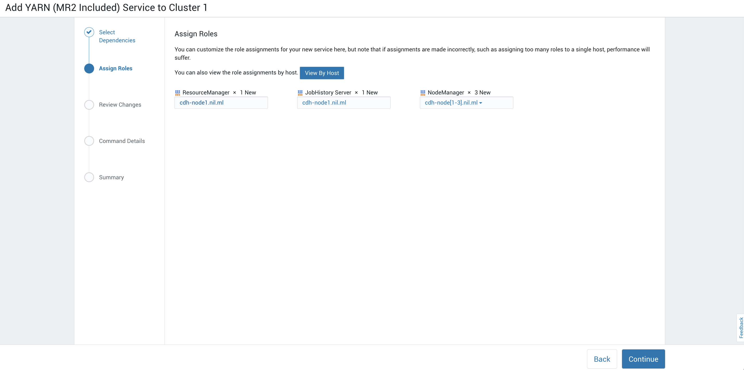 add yarn Assign Roles