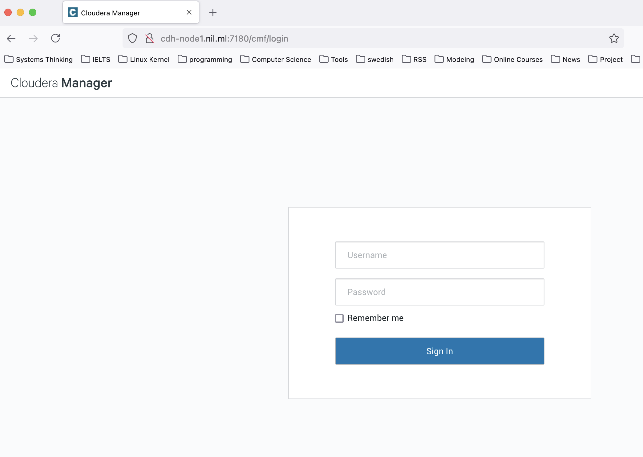 cdh login page