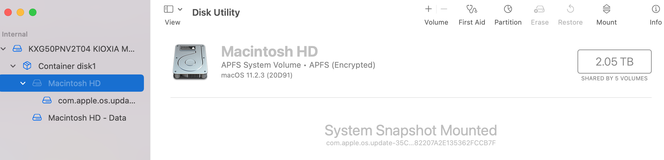 disk status
