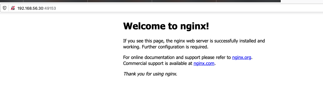 docker nginx welcome page